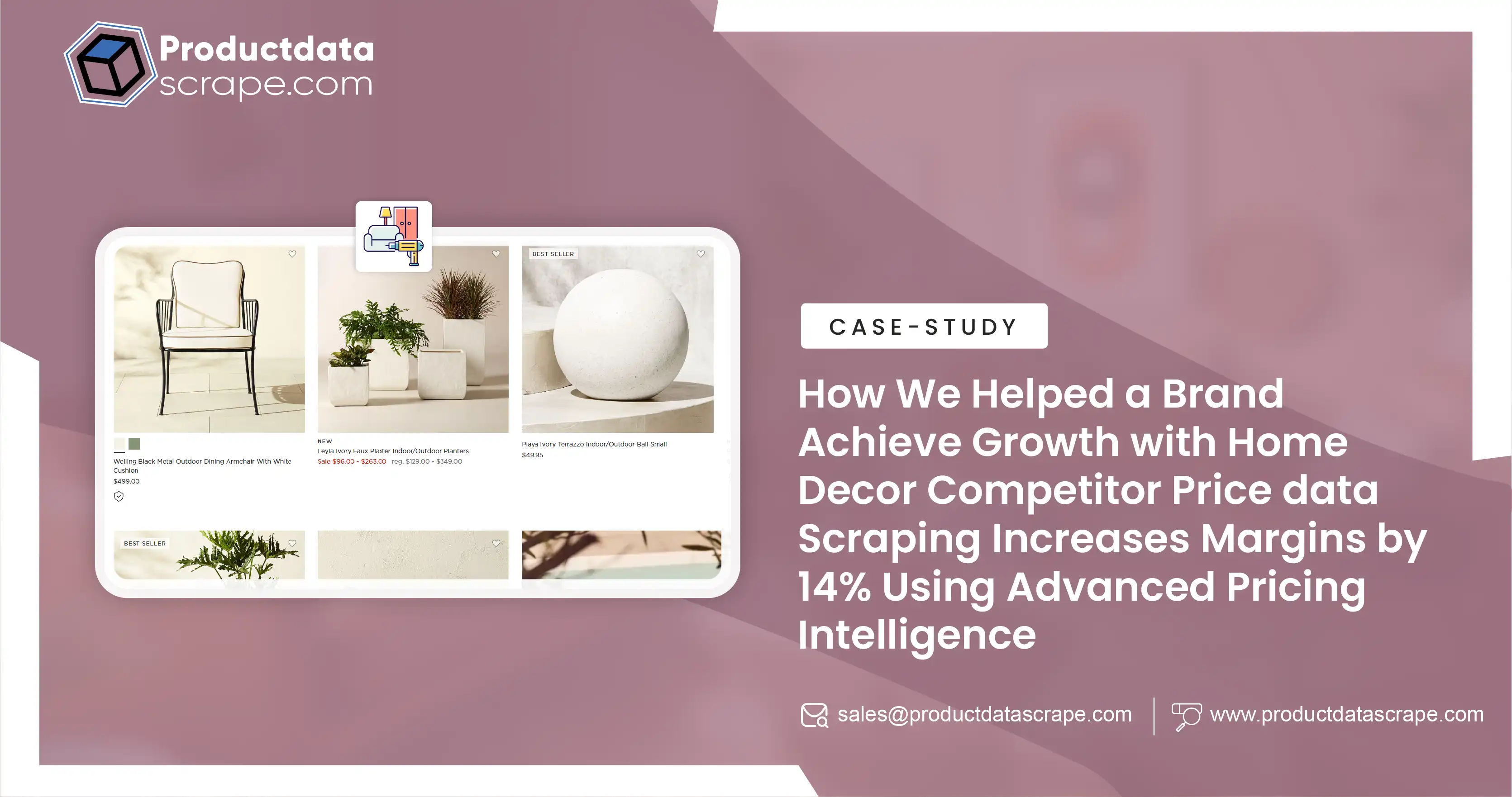 How We Helped a Brand Achieve Growth with Home Decor Competitor Price data Scraping Increases Margins by 14% Using Advanced Pricing Intelligence